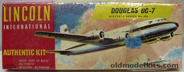 Lincoln 1/150 Douglas DC-7 - BOAC, 105 plastic model kit